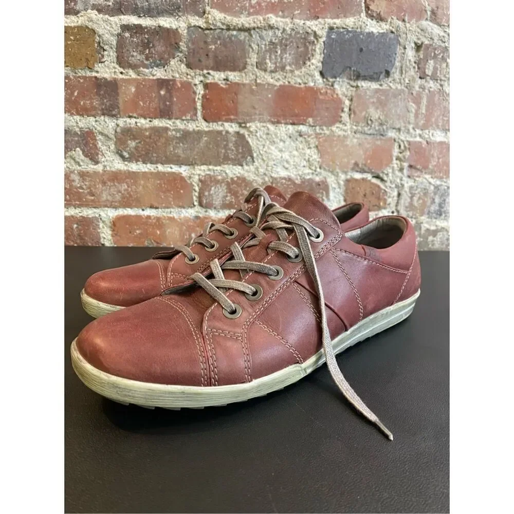 Josef Seibel Maroon Leather Comfort Shoe Men’s SZ 44